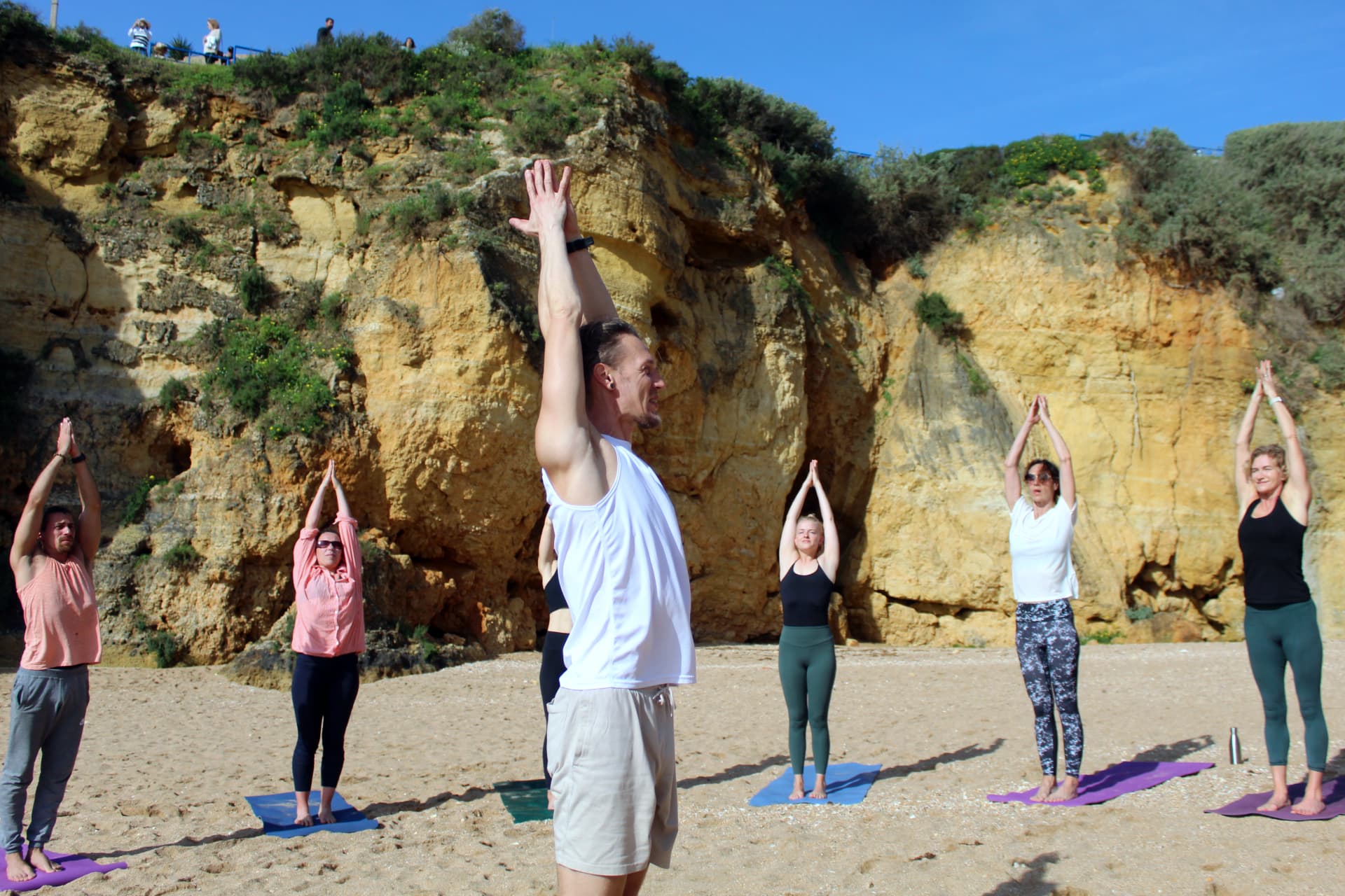 Beach Vinyasa Flow Yoga in Lagos, Portugal, with Paulo Inhalo - 1