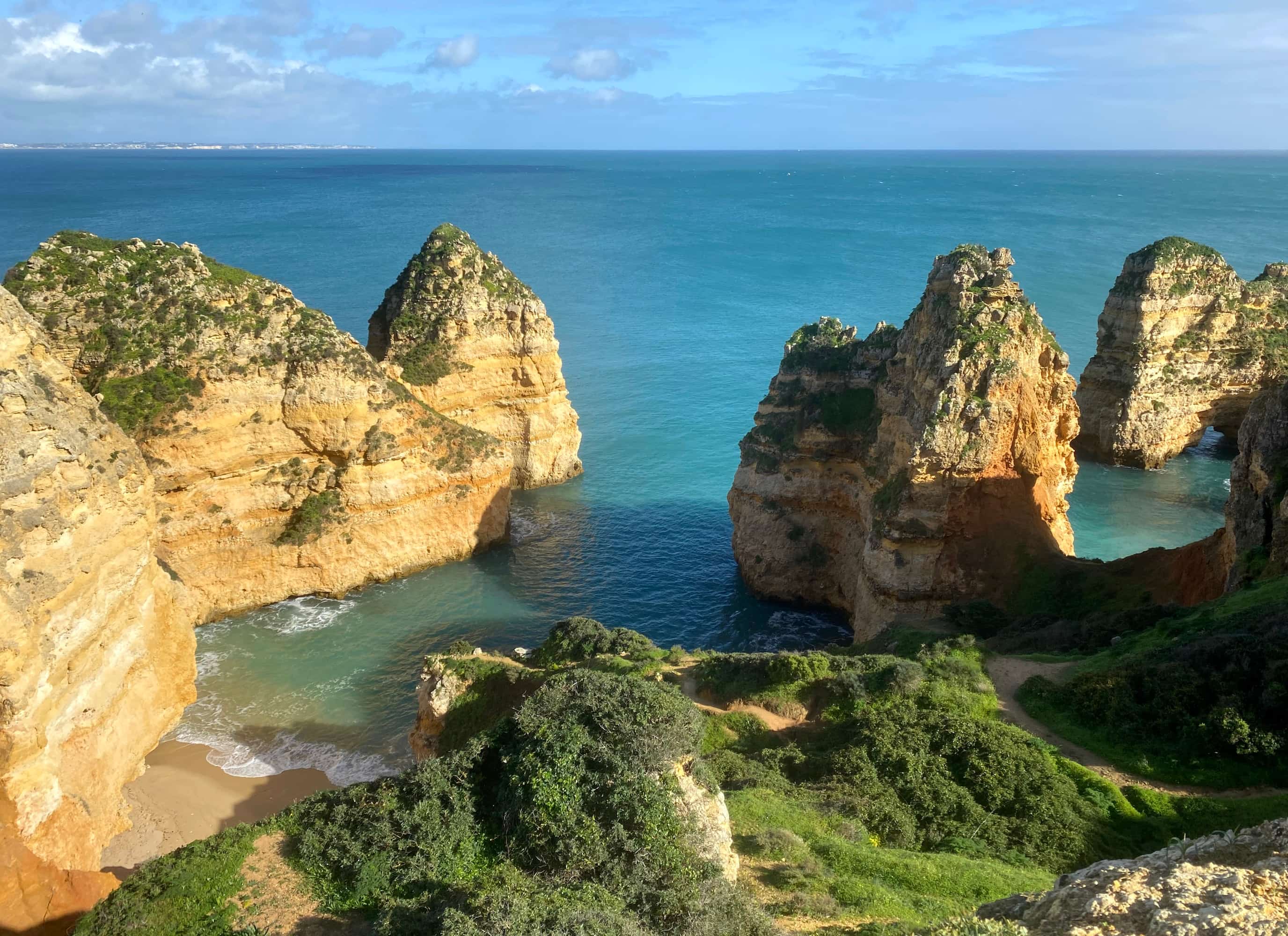 Hike & Beach Yoga in Lagos, Portugal. Ponta da Piedade. Praia Dona Ana, Porto de Mós - 3